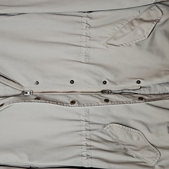 Sussan - Beige Canvas Utility Cargo Jacket with Hood - Size 8 - Picture 7 of 15